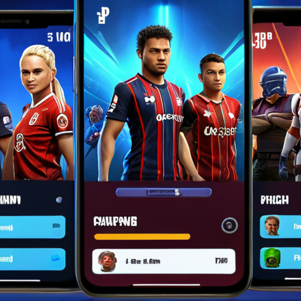 **

Prompt: "FC Mobile PvP team selection screen, showcasing a balanced squad with players in different positions, vibrant colors, dynamic composition, focus on team chemistry."

**